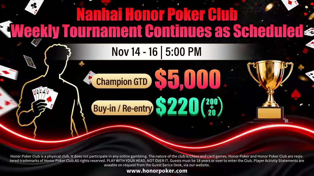 Honor Poker  club Weekly in Sihanoukville
