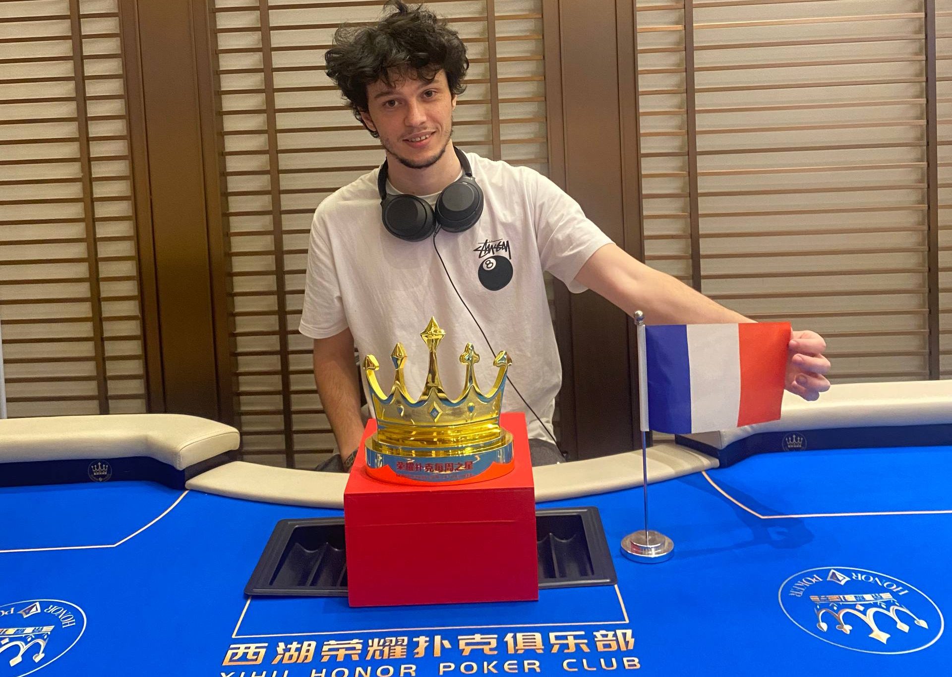 Congratulations to player Sacha with champions in Sihanoukville poker room